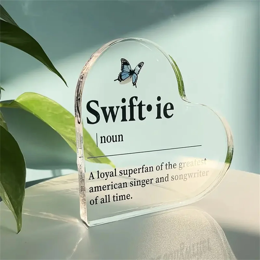 هدية ملهمة للسيدات، ألبوم أغنية المغنية المضحكة، كلمات سطح المكتب من الأكريليك، هدية إبداعية فريدة من نوعها لها