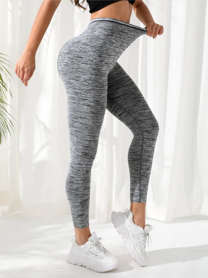 Leggings da yoga Pantaloni sportivi da allenamento Pantaloni da yoga senza cuciture Running Fitness Leggings da palestra Pantaloni per il sollevamento dell'anca