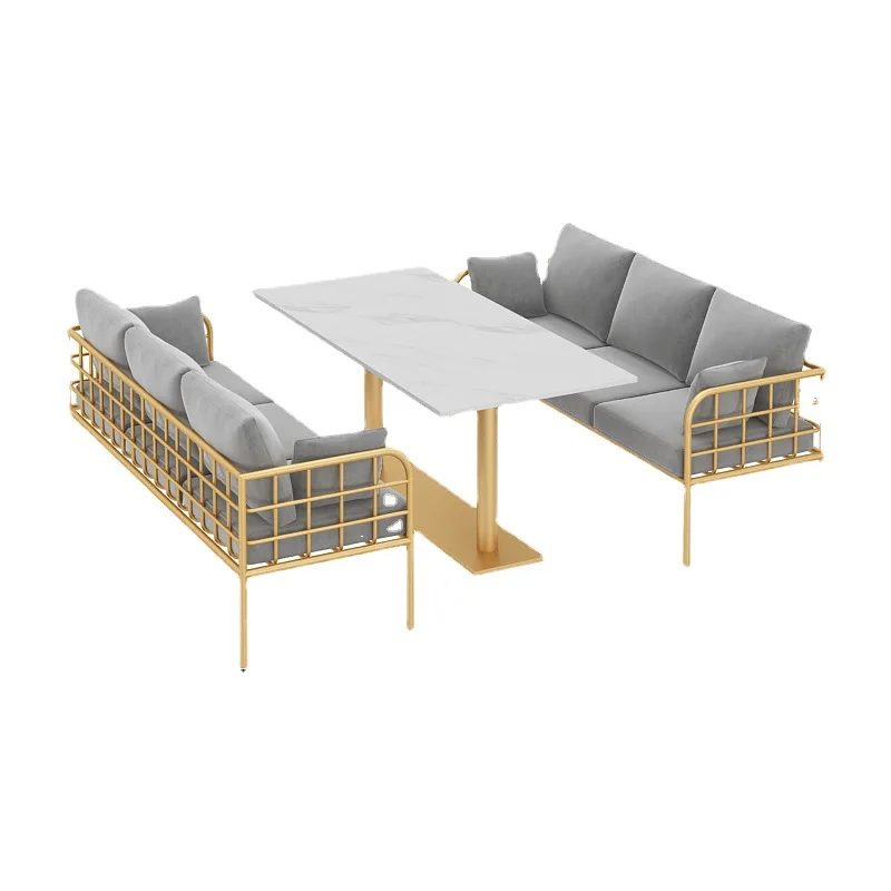 Internet celebrity dessert milk tea shop table and chair combination simple casual coffee western restaurant bar catering