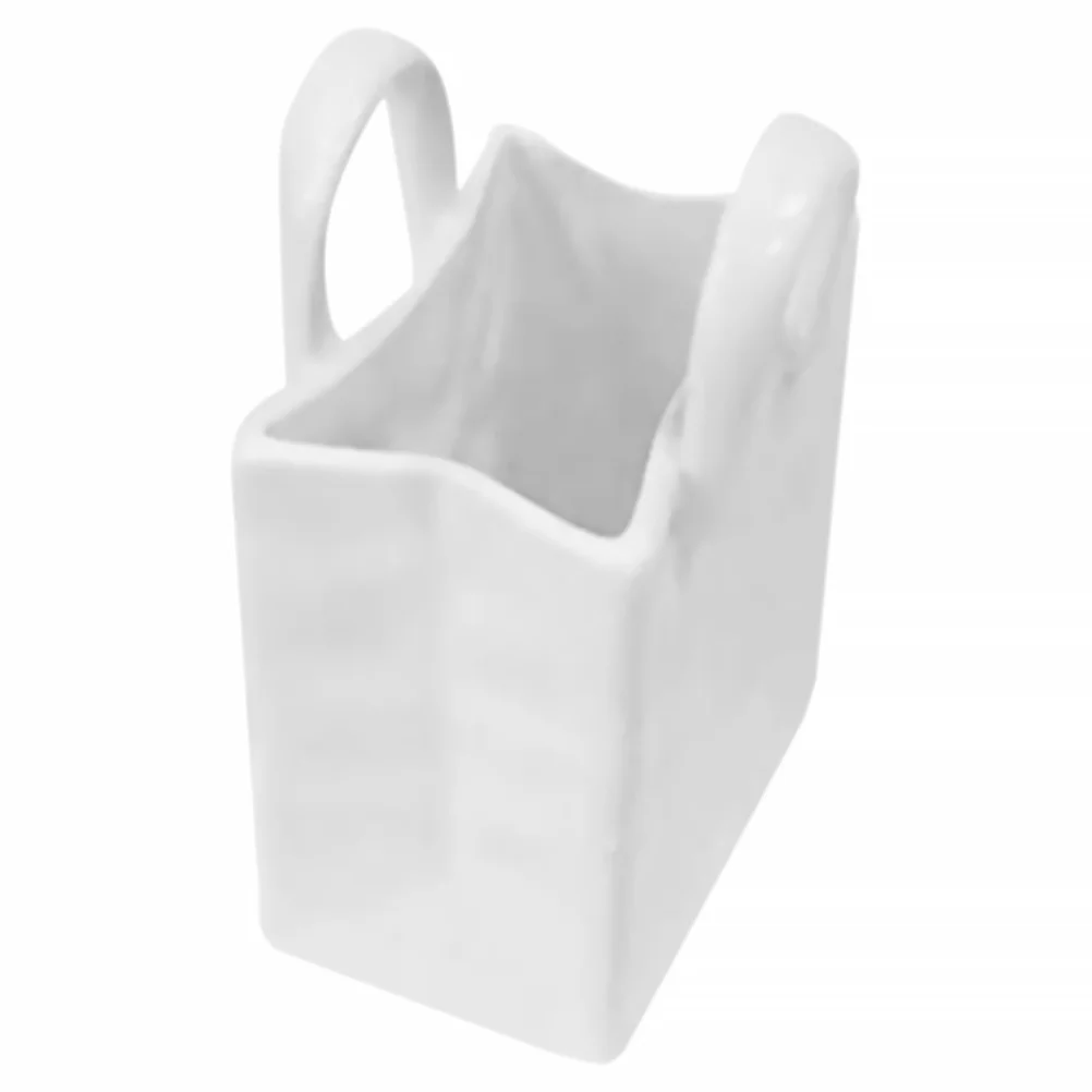 السيراميك محفظة شكل زهرية حقيبة يد تصميم حامل القلم الزخرفية فرشاة الحاويات فريدة من نوعها زهرة زهرية طاولة صغيرة الديكور مكتب