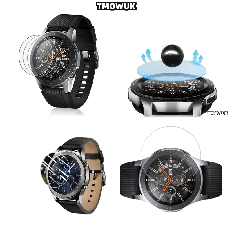 

For Samsung Gear Sport Gear 2 3 4 zero High Transparency Tempered Glass Screen guard HD 9H Scratch-Resistant Bubble-Free