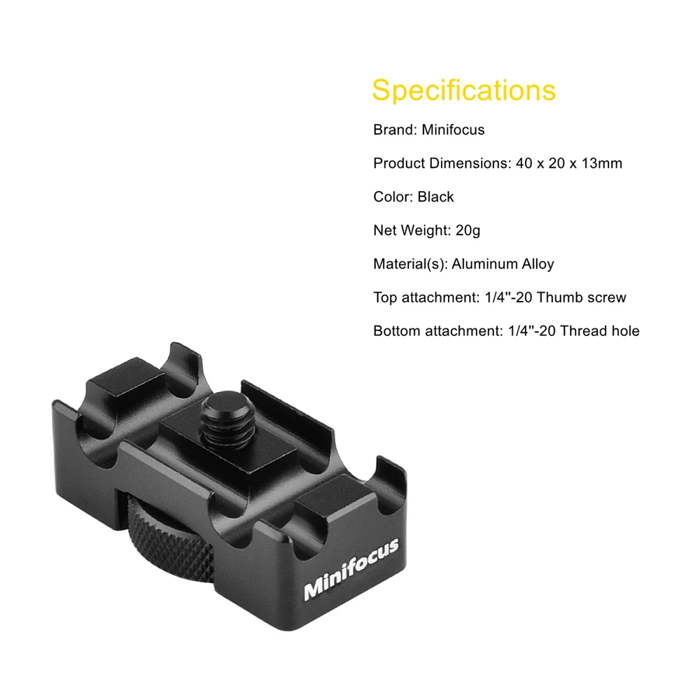 Camera Cage Tether Cable Clamp Wire Clip Fixed Lock Block Adapter for Sony a7iii a7iv a7 a7ii a6400 a6300 a6000 GH5 GH5S Video