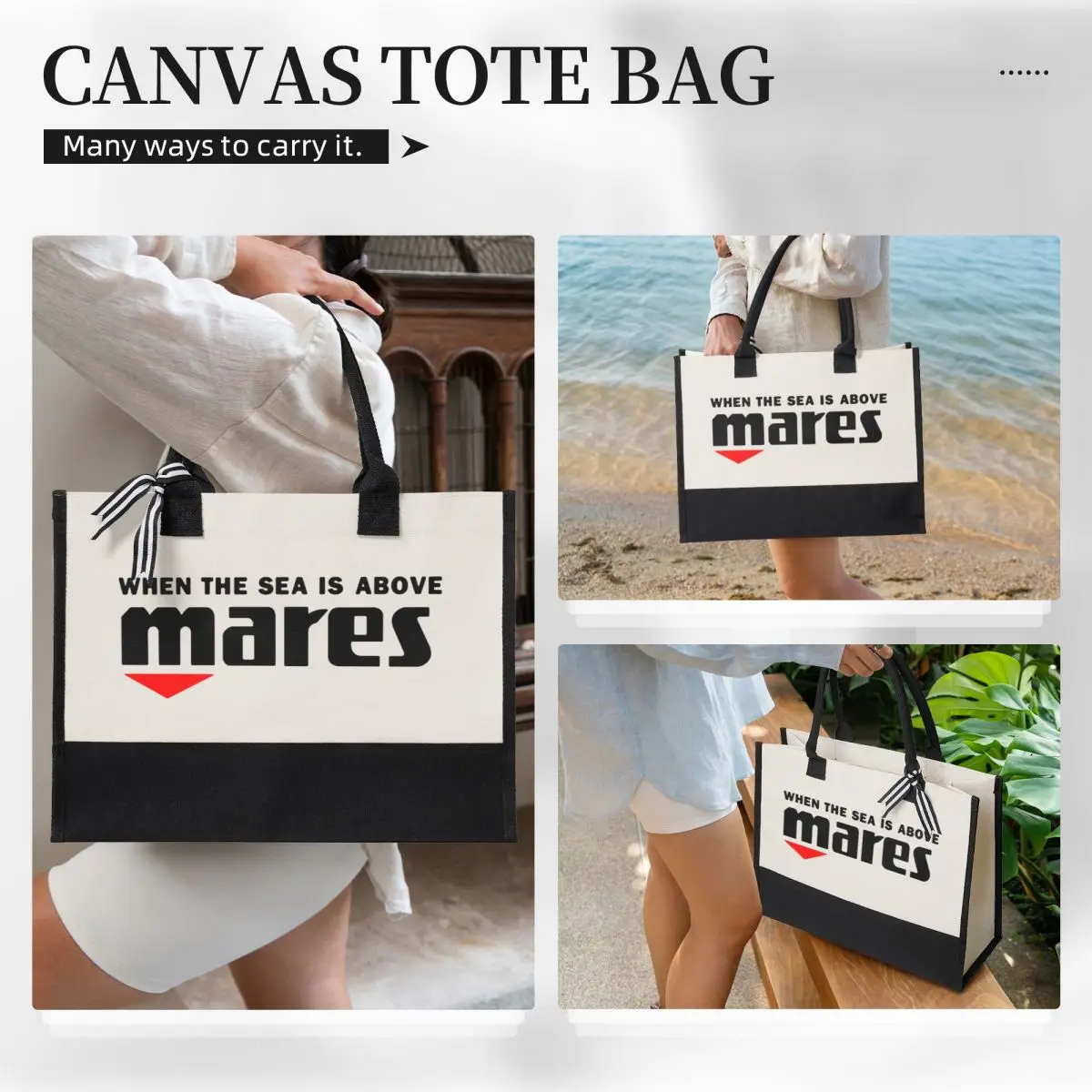 Marsues Logo Canvas Bag Shopping Bag decorazione di nozze borsa da sposa da viaggio miglior regalo di nozze