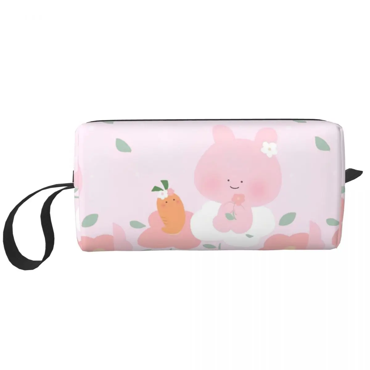 Asamimichaan Asleep Cartoon Makeup Bag Pouch Zipper Cute Asamimi Cosmetic Bag Travel Toiletry Bag Organizer Storage Purse