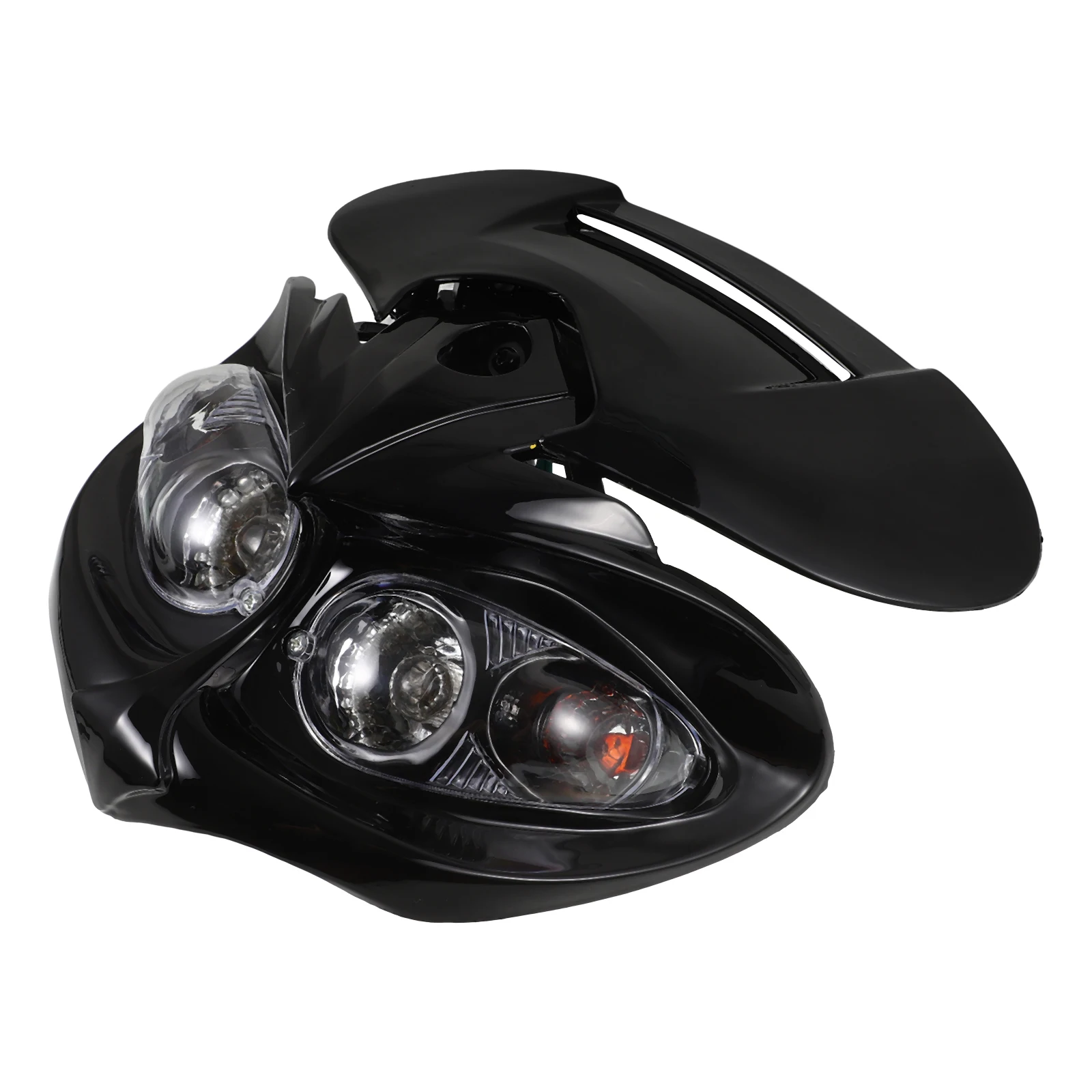 

Motorcycle Headlight Cat Eye Fairing ABS Enhanced Visibility Driving Work Lights Motocross for Motorcycles