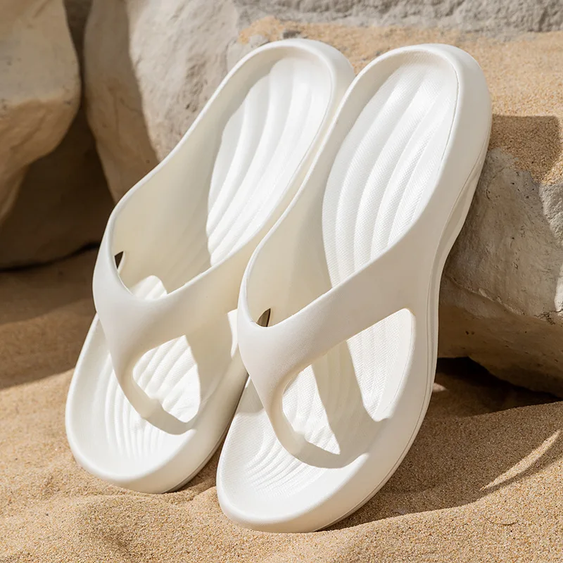 

2026 New Indoor Beach Flip Flops For Women Men Summer House Shoes Soft EVA Light Weight Slides Couples Home Bathroom Slippers