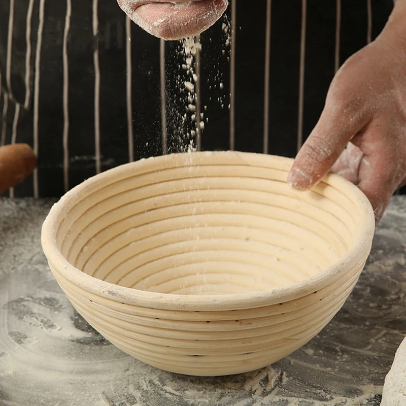 

Rattan Bread Proofing Basket Natural Round Rattan Wicker Dough Fermentation Sourdough Banneton Bread Basket