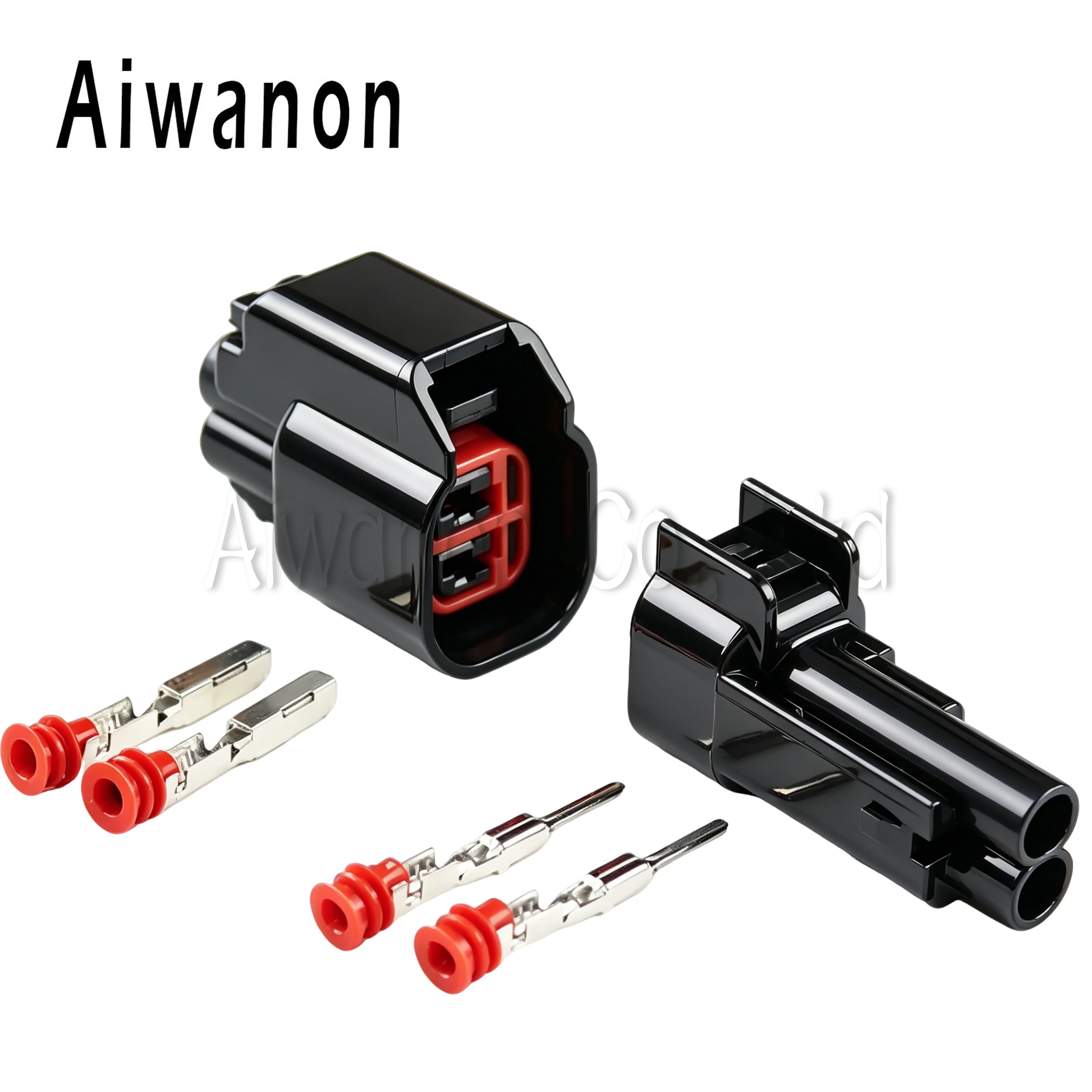 1 Set 2 Pin Auto Fuel Injector Nozzle Methanol Electrical Connectors Waterproof Female Male Wire Harness Plug