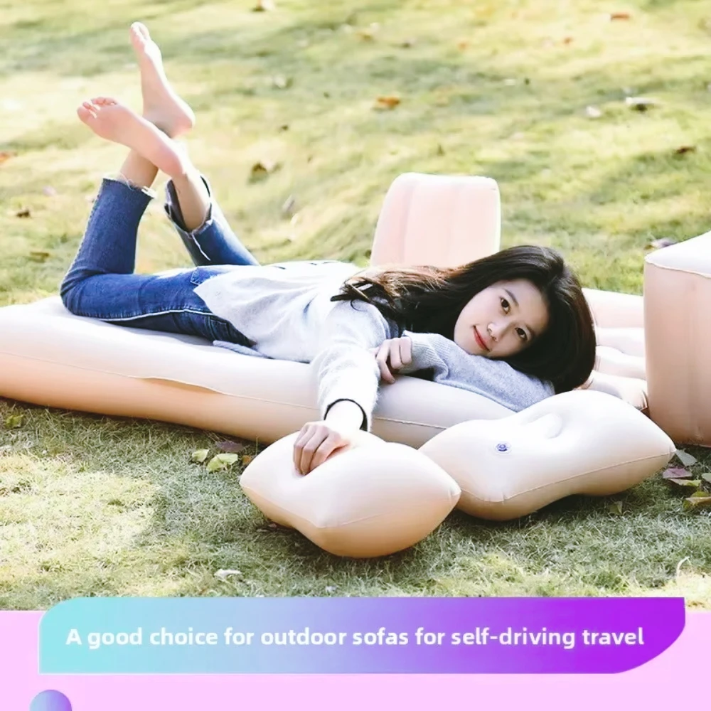 Colchón Inflable Resistente para Auto, Colchón de Viaje para Asiento Trasero de SUV, Colchón de Aire para Dormir en el Auto
