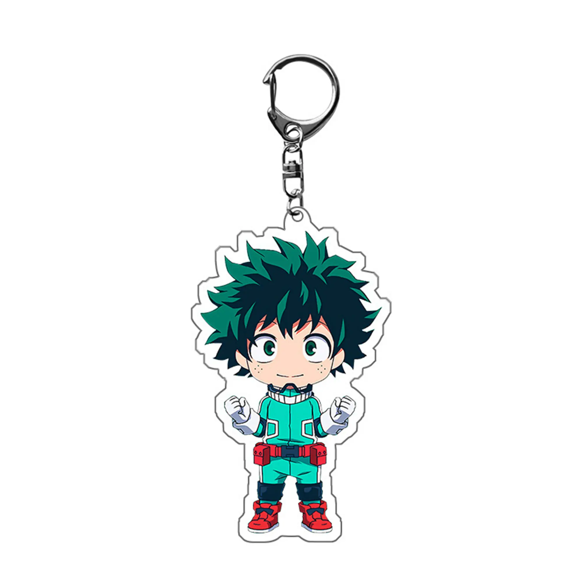 My hero school Acrylic Keychain Cartoon Midoriya Izuku Todoroki Shoto Keychain Ornament Key Bag Pendant Clothing Accessories