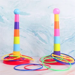 Children Throw Circle Game Ferrule Stacked Toys Fun Indoor Outdoor Parent-Child Interactive Circle Layers Early Education Gift