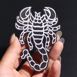 Punk Black Scorpion Size: toppe per ricamo Patch 9*6.5CM per abbigliamento Animal Iron On Patch On Clothes Sticker