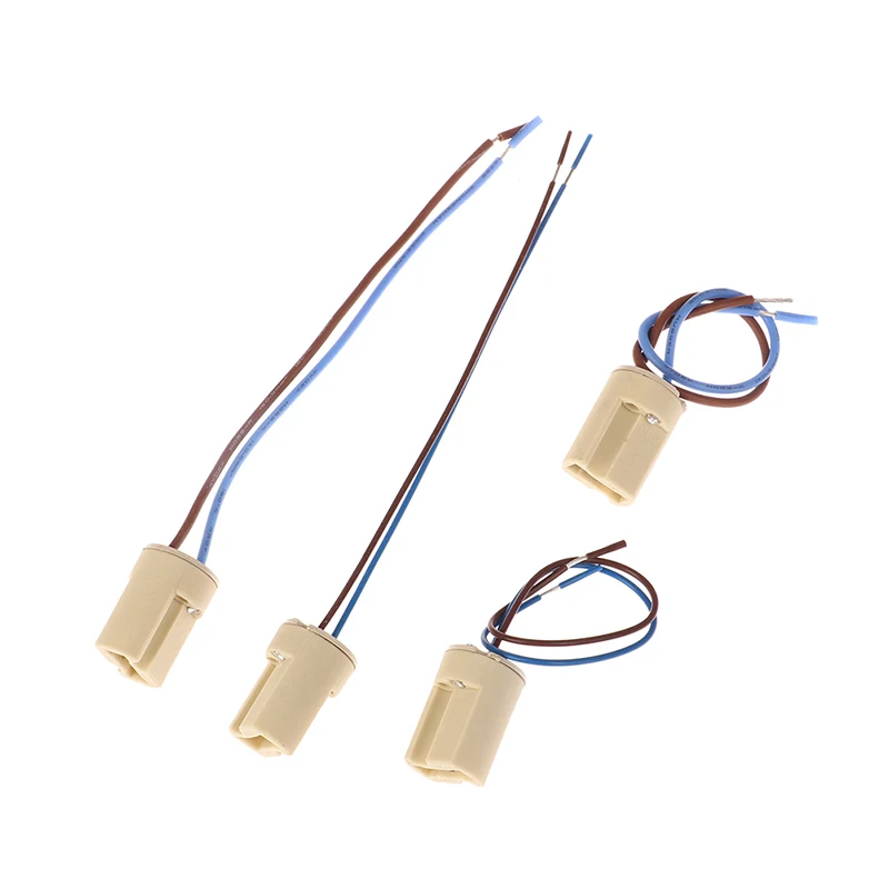 6pcs Ceramic Connector Base Socket With 15CM line for LED Halogen Bulb Light G9 Lamp Base