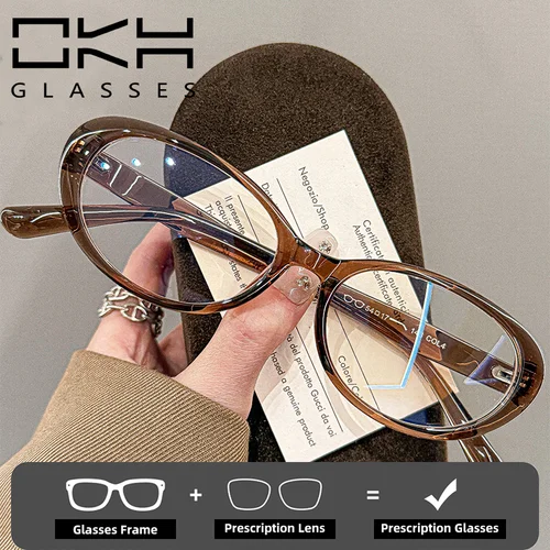 Imagen 1 del producto Montura OKH TR para miopía, gafas graduadas ópticas modernas y exquisitas, gafas de lectura para mujeres y hombres
