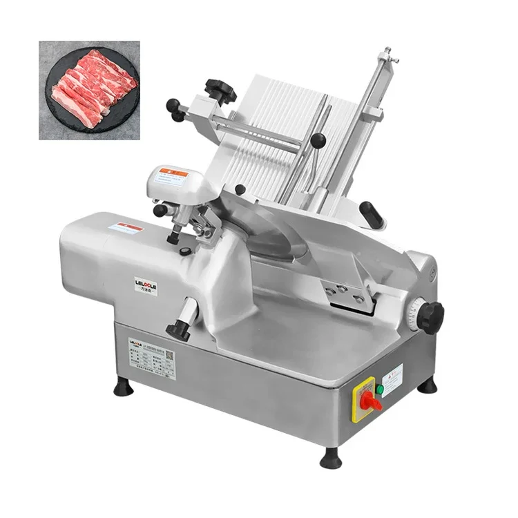 

Hot Sale Multifunctional Meat Slicer 320MM Hotpot Fully Automatic Double Motors Meat Cutting Slicer Machine Food
