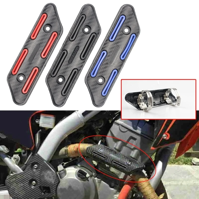 

Universal Motorcycle Exhaust Protector Can Cover Dirt Bikes Accessories Silicone Guard Anti-hot X37F