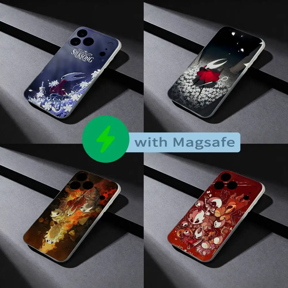 

Silksong H-Hollow Knight Phone Case For iPhone 17,16,15,14,13,12,X,XS,Pro,Max,Plus,E,Air,Mini with Magsafe Magnetic Slim Frosted