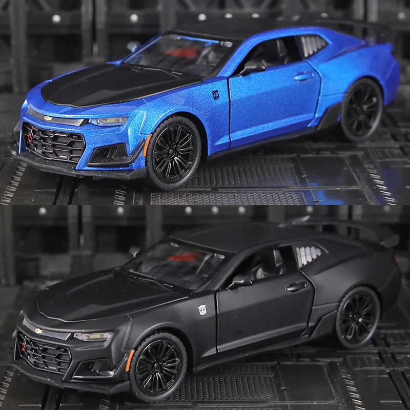 รถโมเดลจำลองเชฟโรเลต คามาโร อัลลอยด์ ไดแคสต์ สเกล 1:24 ของเล่นรถสปอร์ตแบบดึงหลัง สำหรับเด็ก ของขวัญ A327