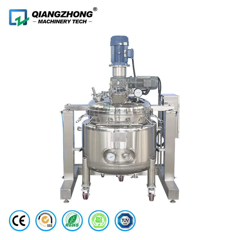 Two-Speed Pneumatic Lift Emulsifying Tank Cosmetic Mixer Multifunctional Blender Shower Gel Shampoo Making Liquid Machine