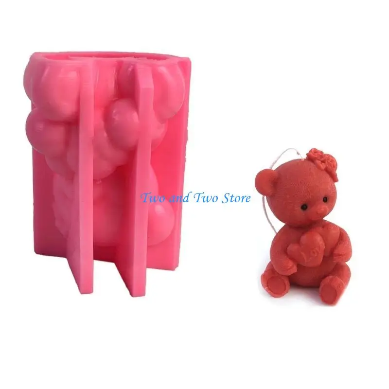 HX6F Animal Theme Silicone Mold Bear Molds Making Mould