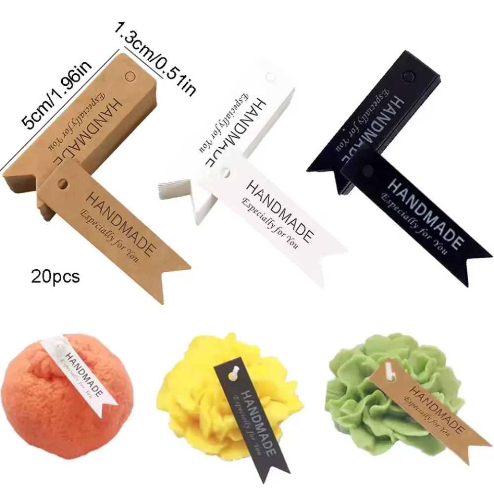 10/20/50 PCS schöne handgemachte Kerze Etikett Schriftzug Dekoration Kerze machen Kit Süßigkeiten Keks Kuchen Geschenk exquisite Geschenkanhänger