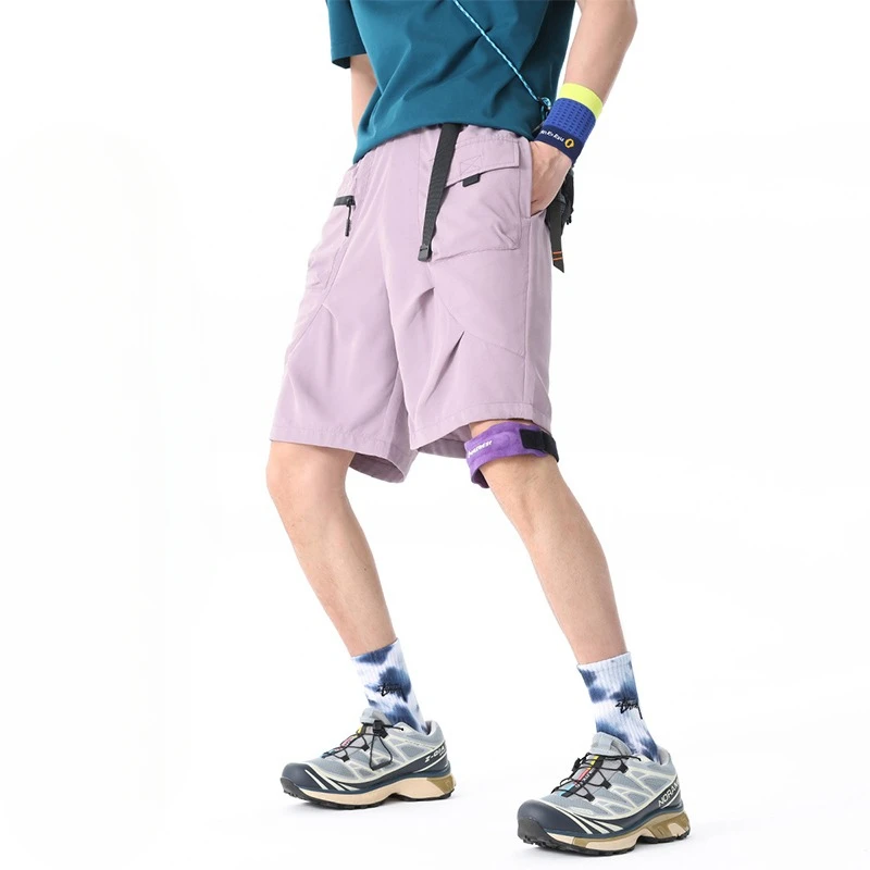 

Shorts Running Workout Short Pants with 7 Pockets Water Resistant Men's Breathable Hiking Cargo Shorts Quick Dry Lightweight