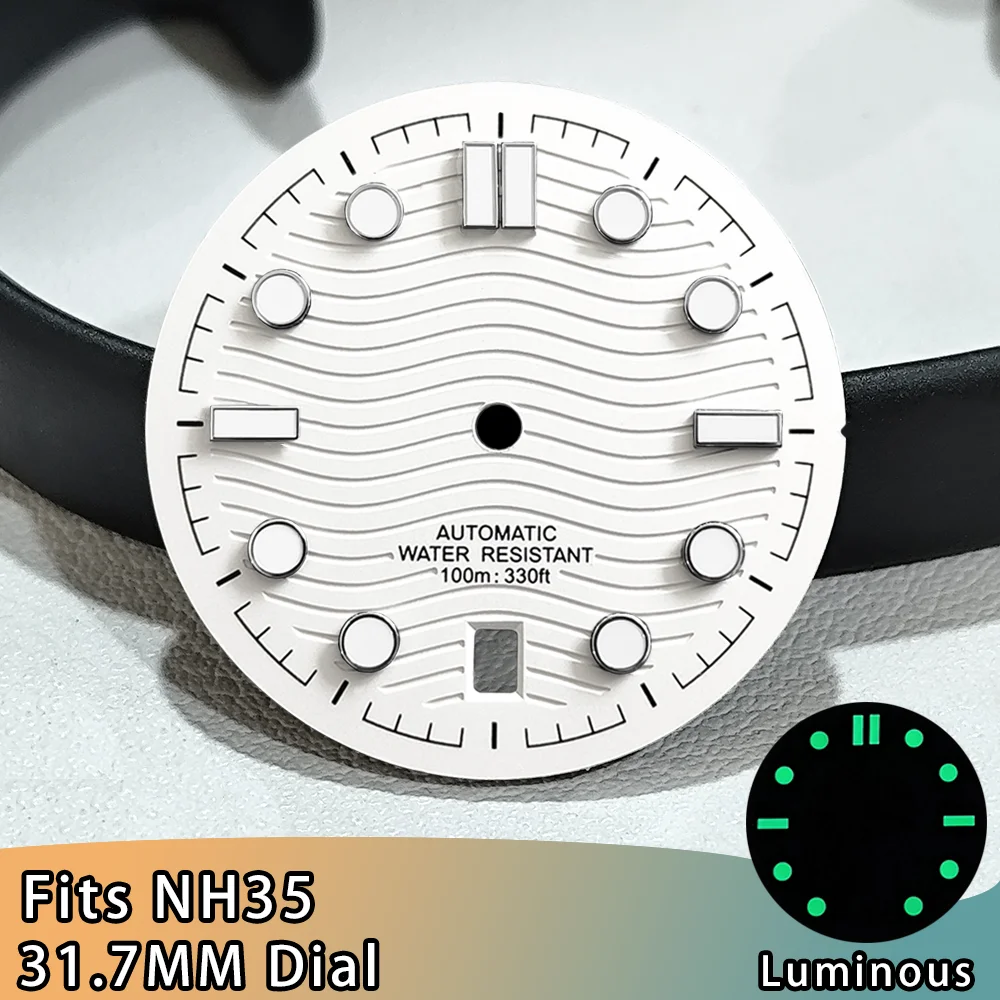 

31.7MM Dial NH35 Watch Dial 31.7MM NH35 6 o'clock Watch Dial 31.7MM Dial Accessories 31.7MM Wave Dial 31.7MM Watch Dial Plate