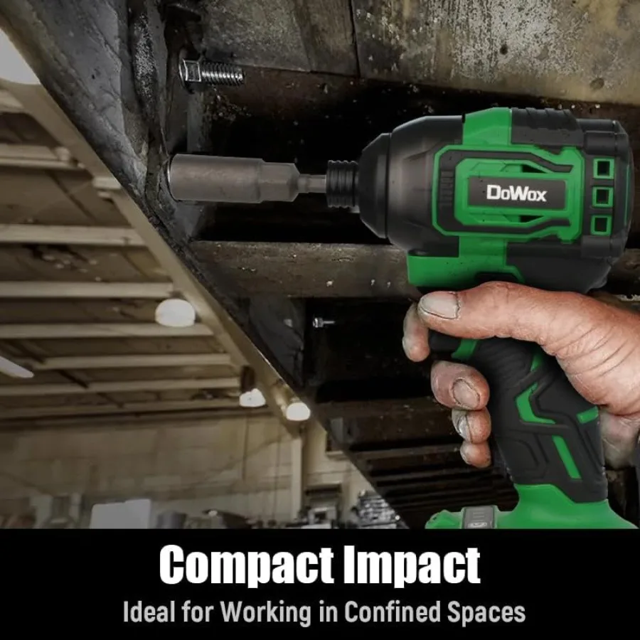 2035 In-lbs Kit Obeng Impak Bertenaga 21V MAX Brushless Tanpa Kabel dengan Chuck Hex 1/4 inci, Pengaturan 4 Kecepatan, Termasuk 24