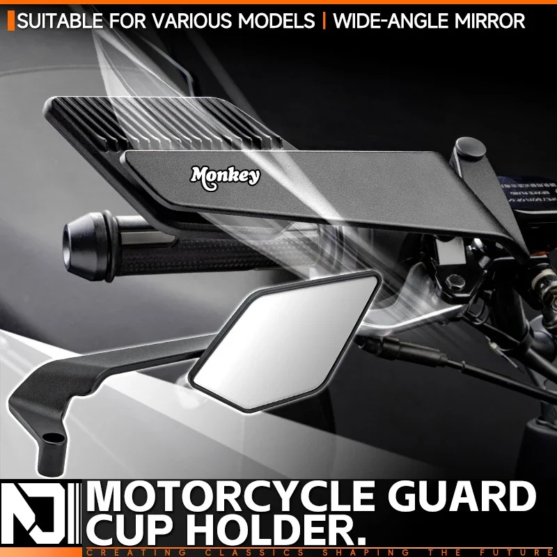 Anti-Fog Anti-Glare Folding Wind Wing Motorcycle Rearview Mirror For Honda Monkey Z125 Z120 Monkey125 Z 120 125 DAX125 - view 5