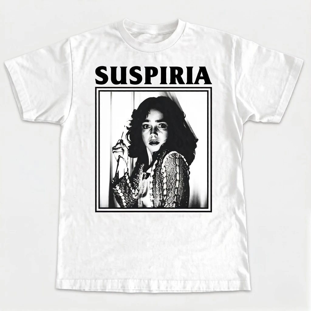 Camiseta Unissex Suspiria 1977, Blusas Essenciais para Academia, Camisetas Adequadas para Homens e Mulheres, Roupas Y2K, Camisetas Masculinas