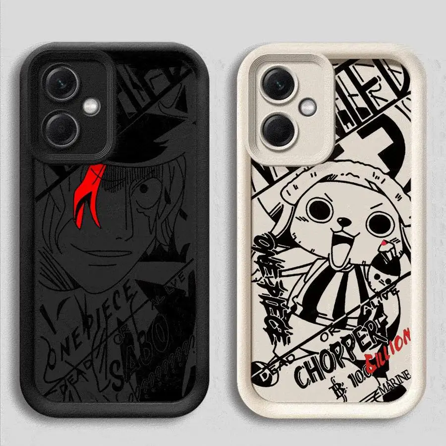 Cartoon One Piece Phone Case for Xiaomi Redmi 12C 13C 12 A1 A2 Plus A3 A3x Poco X3 Pro C50 C51 C61 X3NFC Soft Cover Shell