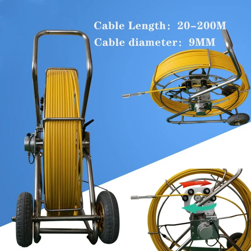 Factory Pipe Inspection Camera 20M Cable Length Sewer Drain Pipe Inspection 9Mm Yellow Special Detection Liine Pipe Inspection