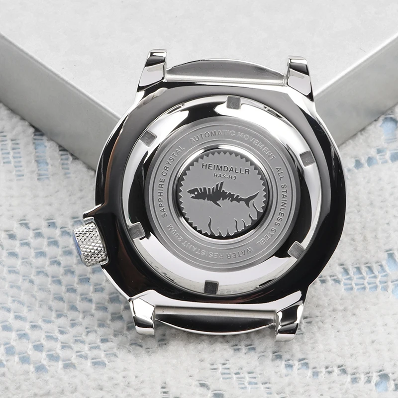 حافظة ساعة HEIMDALLR 42 مللي متر من الفولاذ المقاوم للصدأ حافظة ساعة مونستر دايفر زجاج الياقوت 200 متر مقاومة للماء مناسبة لحركة NH35/36