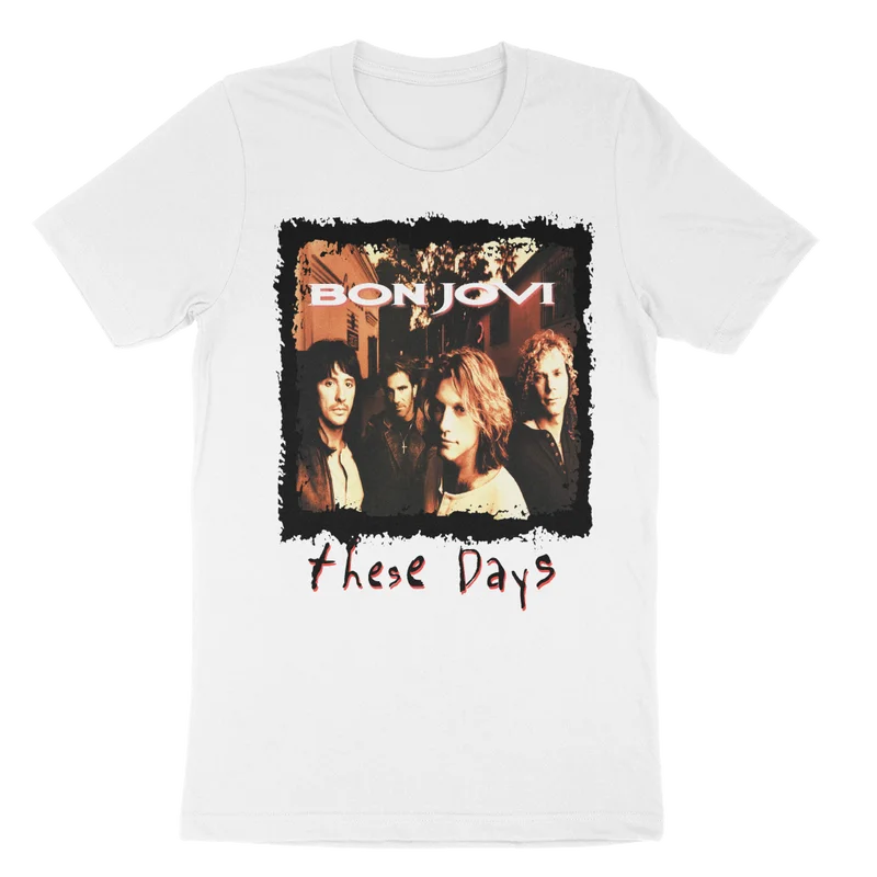 Camiseta con Gráfico de la Portada del Álbum de la Banda de Rock Bon Jovi, Nueva Colección Primavera-Verano 2026, Camiseta Unisex para Hombre y Mujer, Estilo Hiphop Y2K