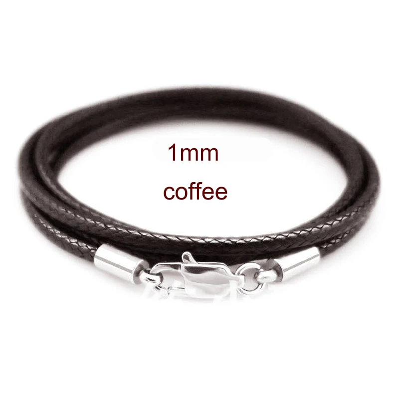 Black Braid Wax Cord for DIY Jewellery Making