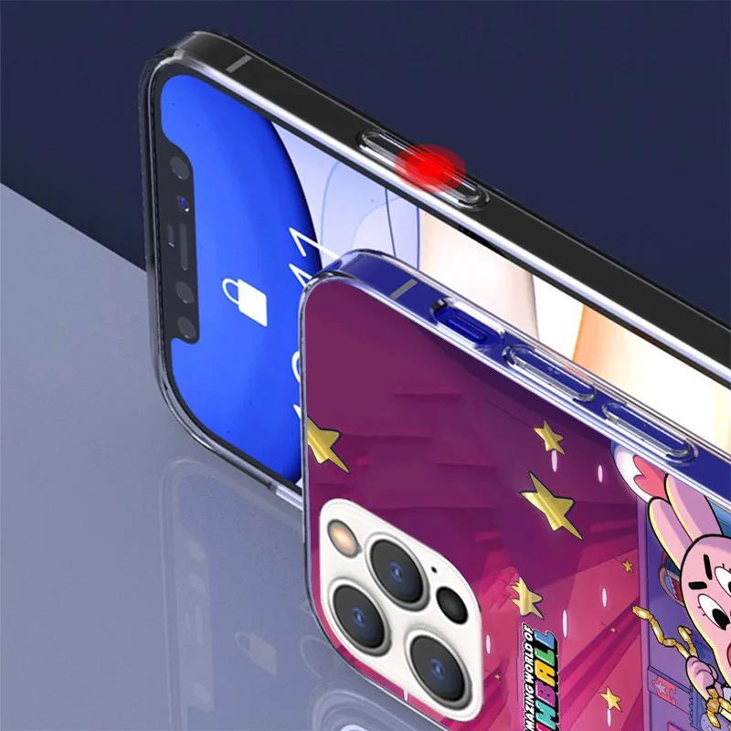 The Amazing World Gumball Phone Case For Apple iPhone 16 15 14 13 12 11 Pro Max XS XR X 7 + 8 Plus SE Soft Shell Cover Coque 15