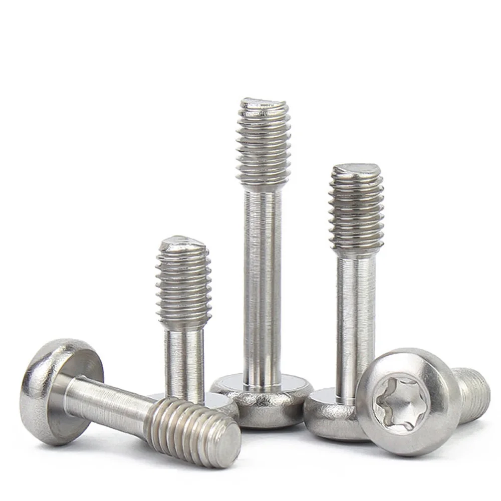 Viti allentate Torx a testa tonda/panella in acciaio inossidabile Hongtu 304 - M3/M4/M5/M6/M8, lunghezza 8 mm~60 mm, asta sottile semi-dente anticaduta