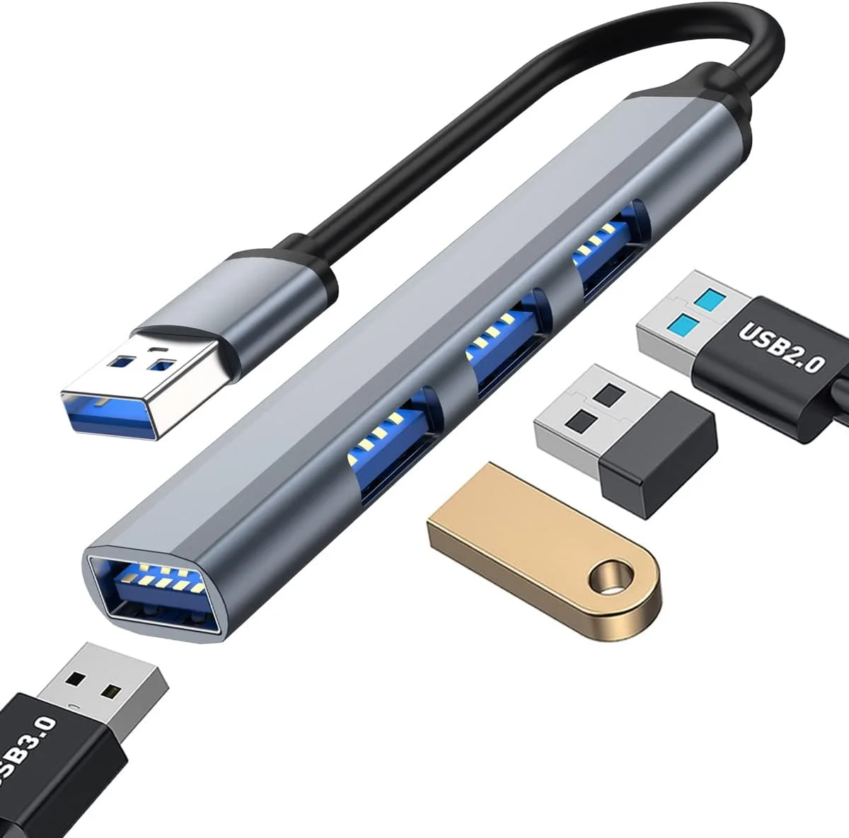Adaptador Hub USB MultiSplitter de 4