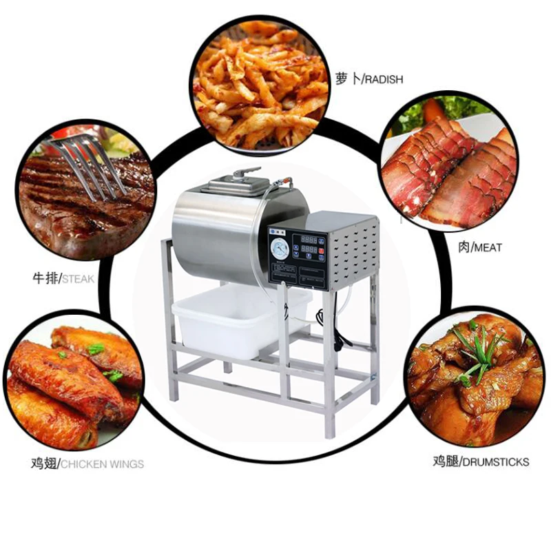 Hot Sale Electric Vacuum Marinating Machine For Chicken Wings, Cucumbers And Mushrooms, Pickle Machine Vacuum Marinating Machine