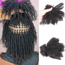 50g Afro Kinky Curly Bulk Human Hair for Braiding Crochet Hair Locks Remy Brazilian Hair Extension for Braids No Weft