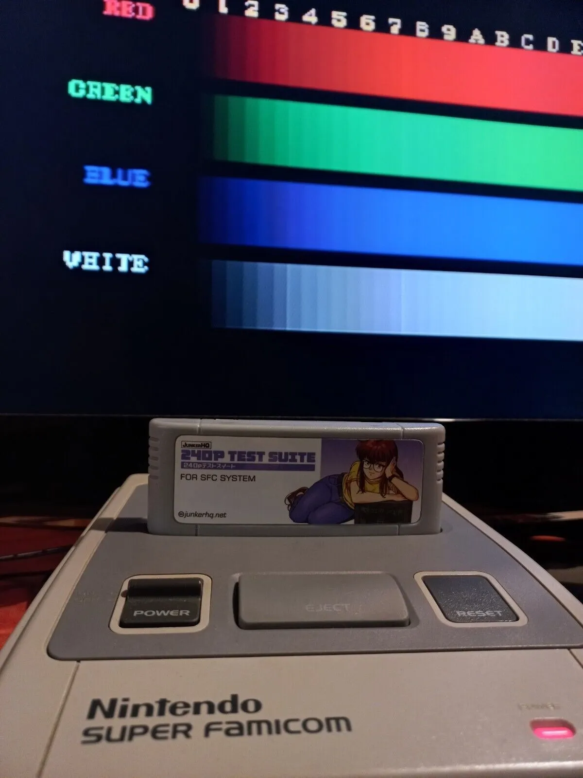 SNES e Super Famicom Edição Game Card, 16 Bit, 240p Test Suite