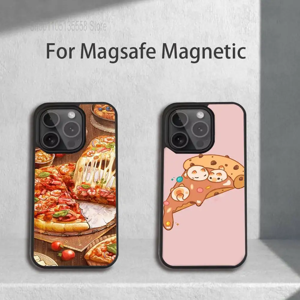

Delicious pizza For iPhone 17,16,15,14,13,12,11,Pro,Max,Plus,Mini,SE4,E Magnetic For Magsafe Wireless Phone Case