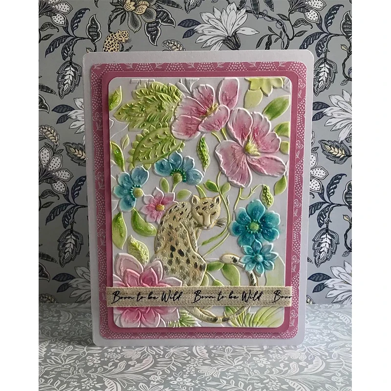 Picture 5: 3D Embossed Relief Folder - Magic Jungle, Leopard