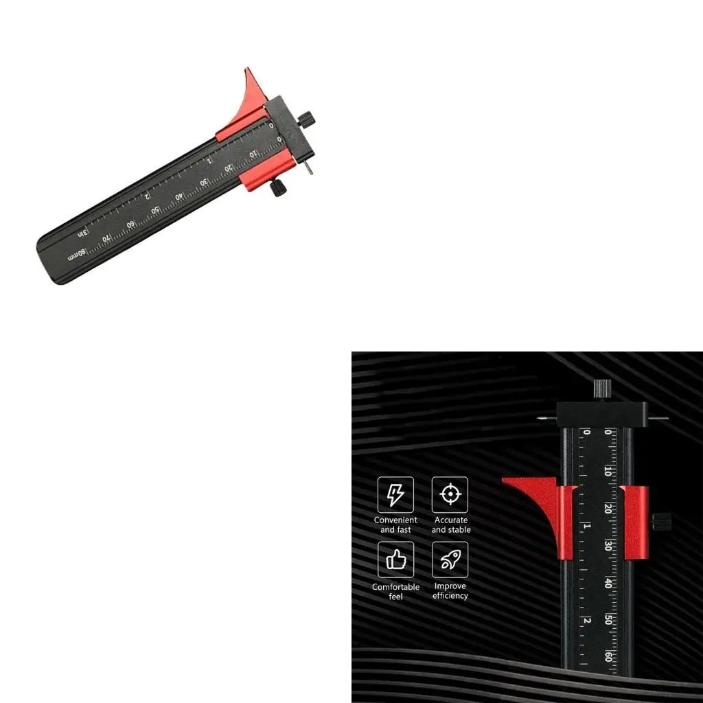 

652F Регулируемый инструмент для резьбы по параллельным линиям Портативный профессиональный разметчик