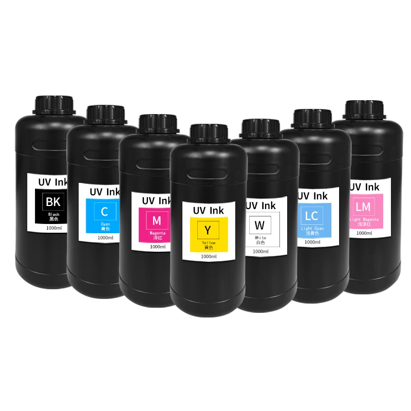 Garrafa de tinta UV para Ricoh, Compatível para Ricoh, Impressora, UV, G4, G5, 1000ml