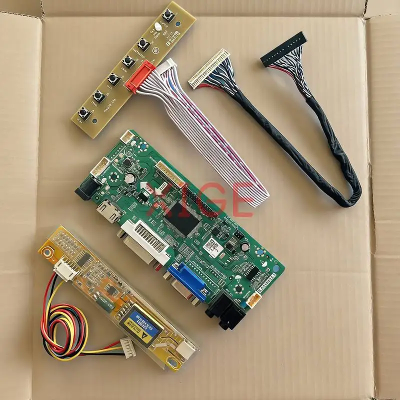 

For N141XC N141XB N141X7 N141XA Monitor Screen Drive Controller Board Kit DIY VGA DVI HDMI 1024x768 1024*768 30 Pins LVDS 1-CCFL