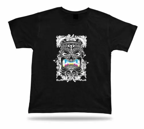 Angry Colorful Teeth Statue Aztec symbolism unisex T-shirt special gift textile