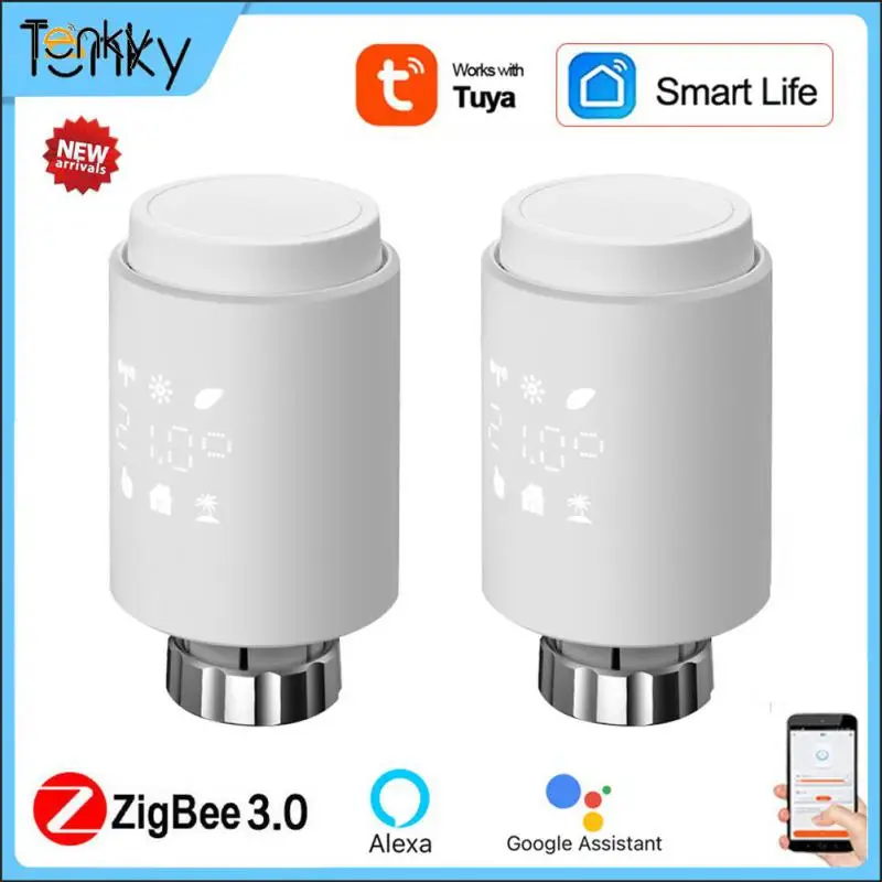 

Tuya Smart Radiator Actuator Programmable Thermostat Radiator Valve Smart Home Temperature Controller Alexa Goole Home