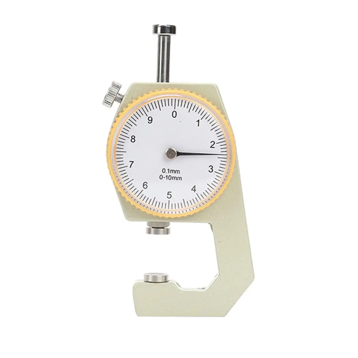 Leather Thickness Gauge 0-10mm 0.1mm Paper Meter Tester for Hollow Pipe,Circular Tube,Craft Measuring Tool