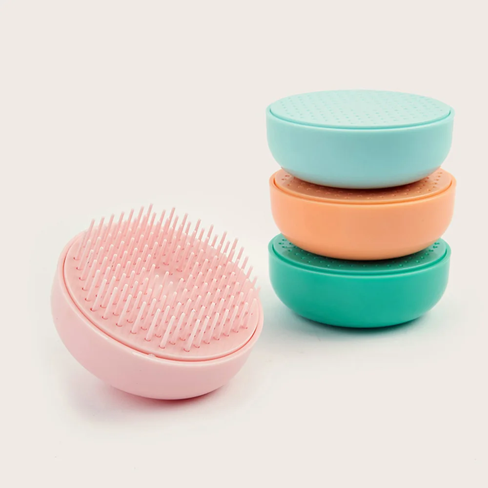 Mini Telescopic Mirror Comb Round Tangle Hair Brush Self Cleaning Hair Brush Hair Loss Airbag Massage Scalp Comb Salon Hair Tool